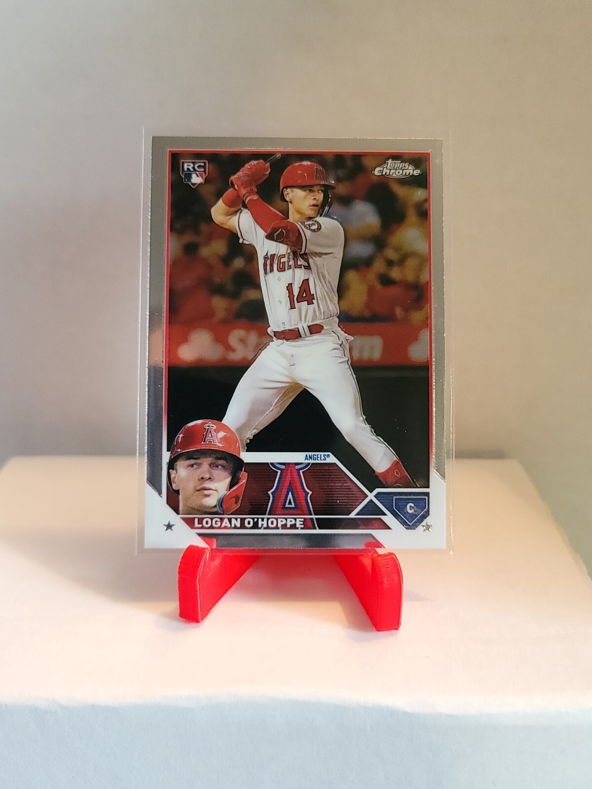 2023 Topps Chrome Logan O’Hoppe Rookie Chrome Angels #188 RC