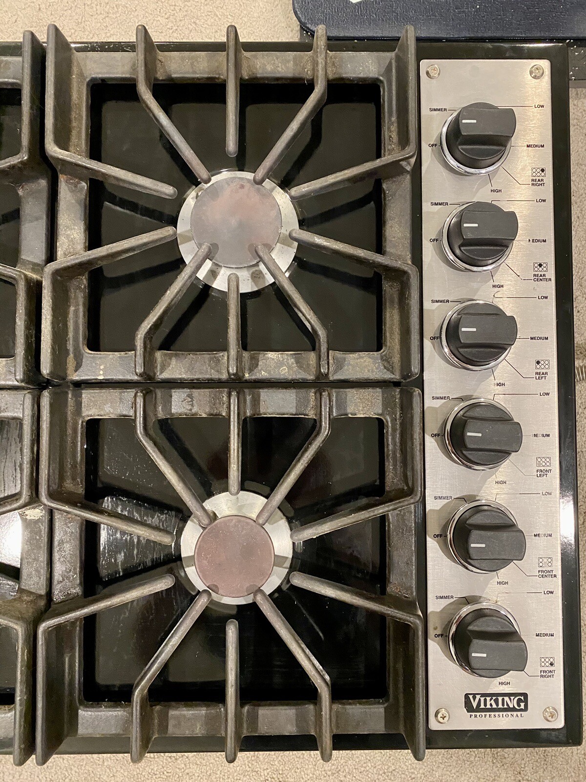 Viking Professional 5 Series 36" 6 Burner Natural Gas Cooktop VGSU161