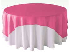 Organza Tischdecke &Uuml;berzug Tisch Leinen 229cmX229cm 17 Farben Hochzeit Dekor