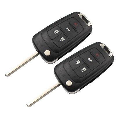 2X Remote Key Fob Shell Case for Chevrolet Sonic 2012 2013 2014 2015