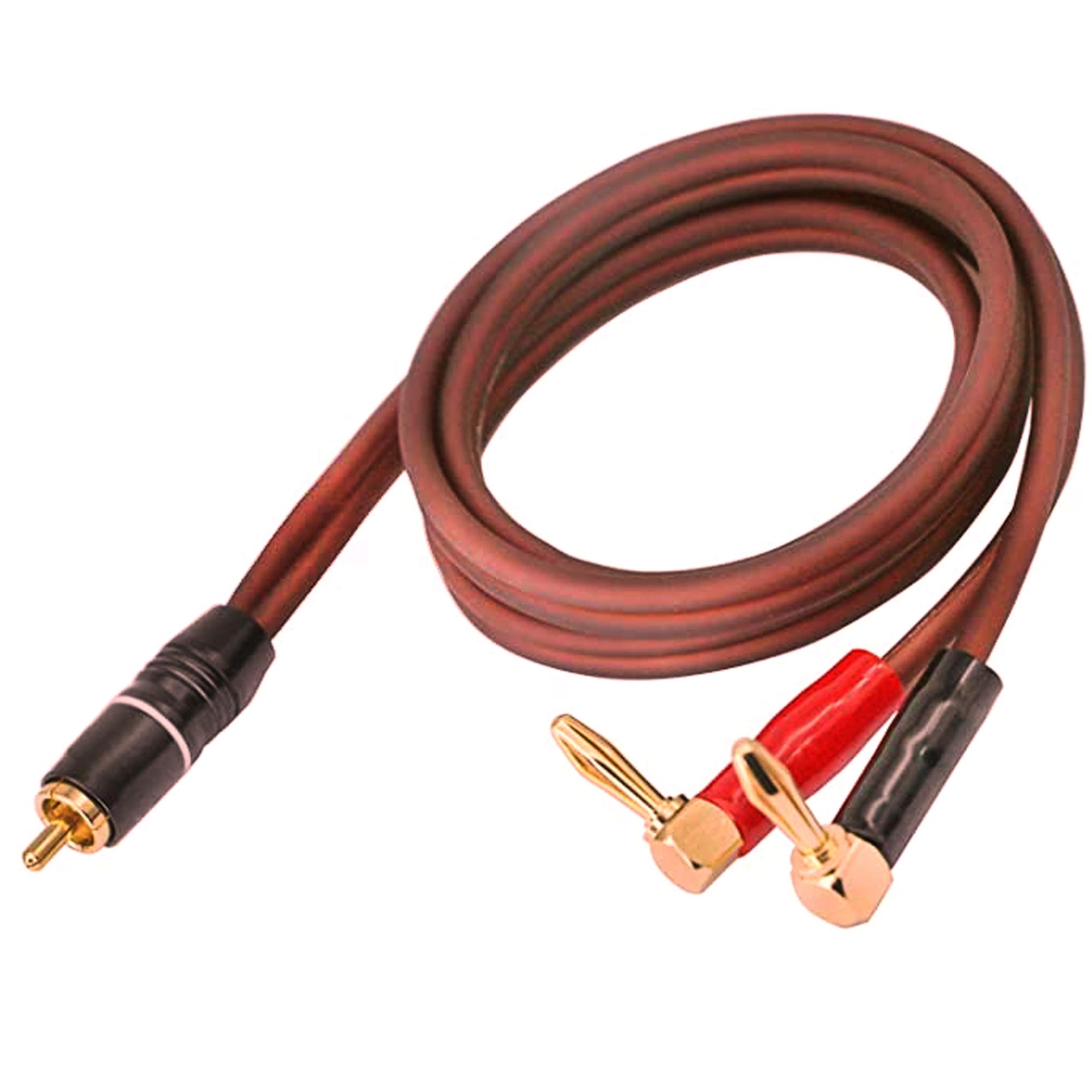Banana Plug to RCA Speaker Cable,Speaker Wire RCA Male to Banana Plugs(2banan...