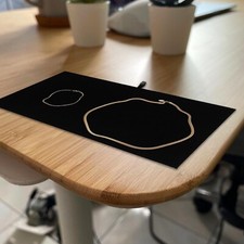 Jewelry Inserts Pads Liners Set of 6 Black Velvet Pads 2 32 Compartment Inserts