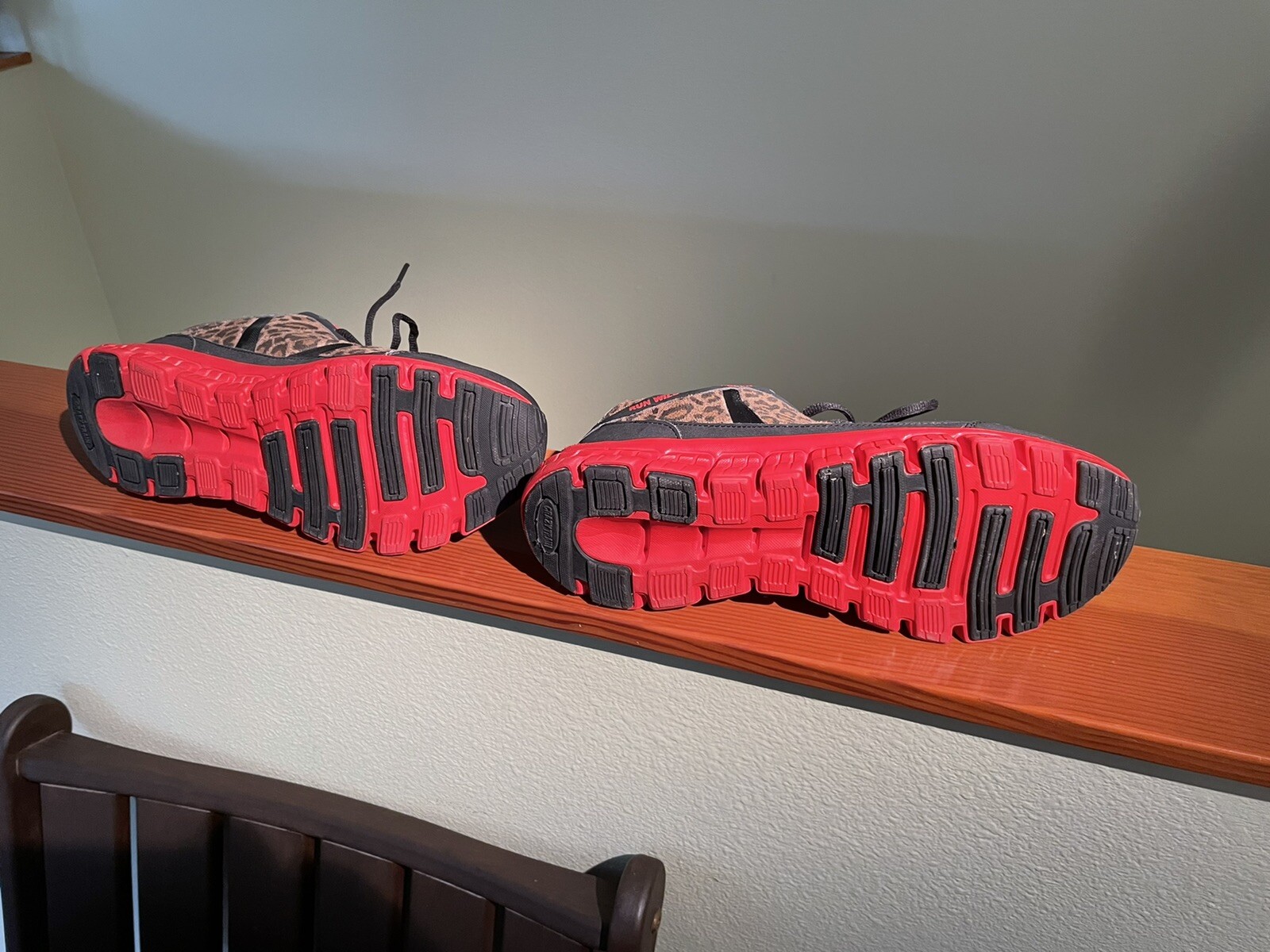 Crazy Train Run Wild Red Brown Leopard Print Runn… - image 7