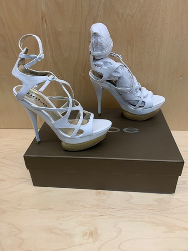 Bebe Con Tiras Tacones De Plataforma Spiro T1070 Blanco Talla 6 Nuevas Con  Caja!!! (A112) | eBay