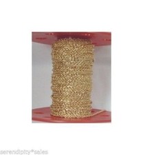 50 Feet 2.2mm Gold Plated Cable Chain  Nickel / Lead Free Copper base Metal 2mm