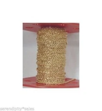 50 Feet 2.2mm Gold Plated Cable Chain ~ Nickel / Lead Free Copper base Metal 2mm