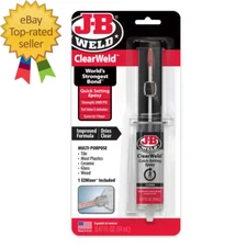 0.47 Oz. Clearweld Syringe Epoxy easy to use and handle