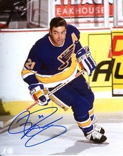 Jeff Brown  Autographed 8x10 St. Louis Blues   # S245