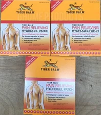 Tiger Balm Patches 3pack X 5 Patches  Free shipping