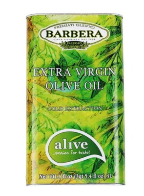 Barbera Alive Extra Virgin Olive Oil, 3L