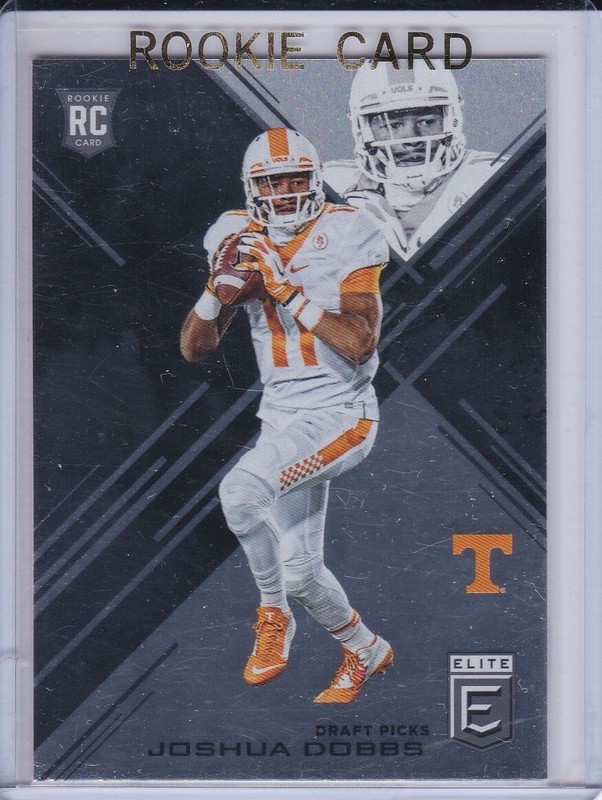 JOSHUA DOBBS ROOKIE CARD 2017 Elite Football TENNESSEE VOLUNTEERS STEELERS RC