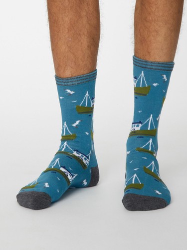 THOUGHT (BRAINTREE) BAMBOO MENS' SOCKS - SPM475 PESCA FISHING - BNWT - 第 5/14 張圖片