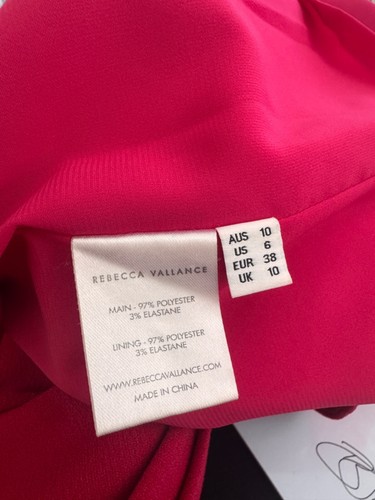 REBECCA VALLANCE Hamptons Mini Bow Dress in Barberry Red AUS 10 / US 6 / EUR 38 - Picture 6 of 6