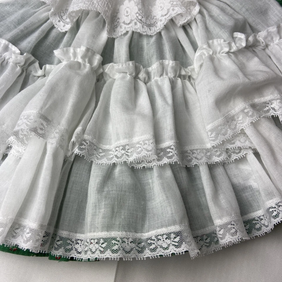 De Colección Vestido Bryan Fiesta Delantal Delantal Volantes Encaje Flor Círculo Completo 2 piezas 12-18 meses Foto 4 de 4