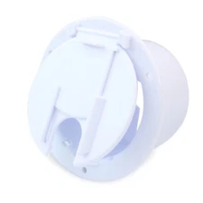 Polar White Round Electric Cable Hatch Back RV Camper Trailer Parts Home   7W