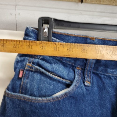 Red Kap Dark Blue Denim Work Carpenter Style Pants Good Shape 34 X 34 - Picture 5 of 9