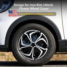 14 Inch Hubcaps Set Of 4 Hubcaps For Iron Rim Flower Style Wheel Cover Plastic 14 Inch Hubcaps Set Of 4 Hubcaps For Iron Rim Flower Style Wheel Cover Plastic