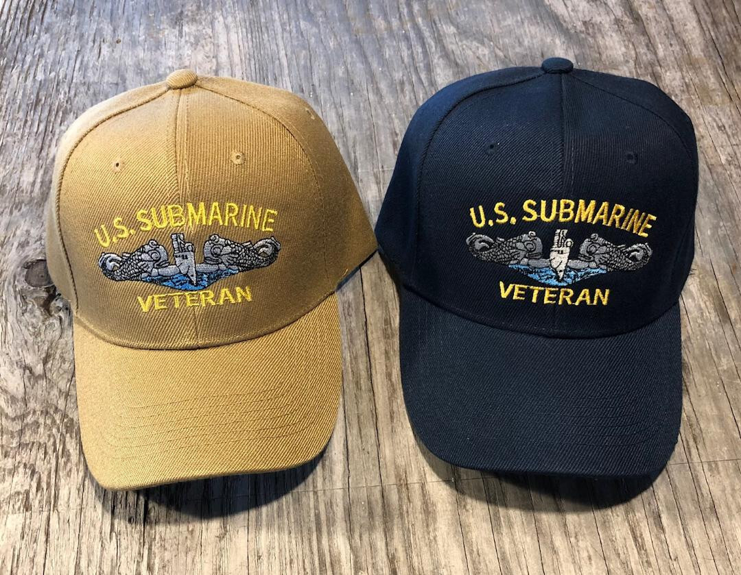 U.S. Submarine Veteran Ball Cap Submarine Enlisted Silver Dolphins