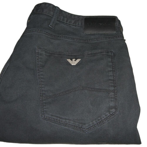Emporio Armani Jeans J06 Slim Fit Stretch Denim W36 L34 Black Mens EA - Picture 1 of 10