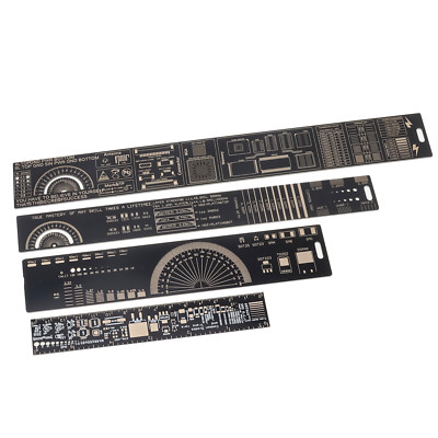 4pcs/set Circuit Board PCB Straight Ruler for Electronic Engineers 15/20/25/30cm