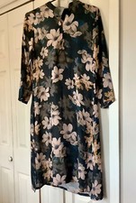 NWOT Georgette Kurti Tunic Dress blue printed, women/girls, medium size
