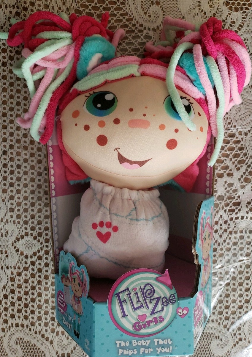Flip Zee Girls Zoey Snuggly Bear 2-in-1 Plush Doll by Jay at