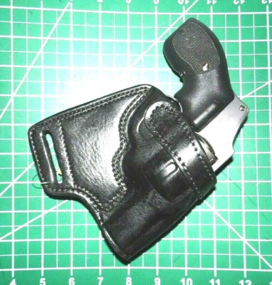 Tagua MBH-710 RH Black Leather SOB Holster S&W 2'' J Frame 36 60 442 Ruger LCR
