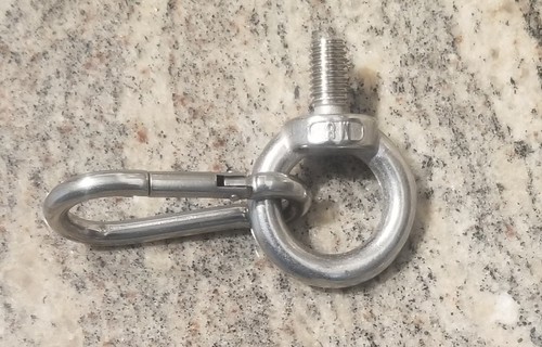 Kit lancia gancio gaff clip rete manico canna da pesca telescopica acciaio inox 20 piedi - Foto 35 di 41