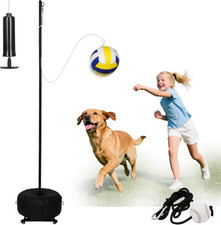 Upgrade Heavy Duty Tetherball Set, Tetherball Ball and Rope and Pole, Adjustable