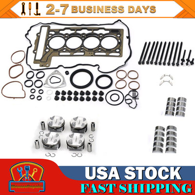 Engine Rebuild Piston Kit CR 11:1 Fits Mini Cooper N12 N16 R55 R56 R57 R60 1.6L