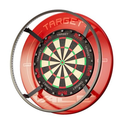 Target Darts Corona Vision Dartboard Fits All Boards, Black with White LEDs