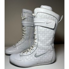 Nike Y2K Archive Boxing Boots Rare Vintage White Boxing Shoes Women's Size 9