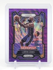 LEBRON JAMES 2023-24 PRIZM MONOPOLY PURPLE #40 LAKERS BASKETBALL Q3813