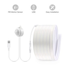Smart PIR Motion Sensor COB LED Strip | Waterproof Neon Light for Home