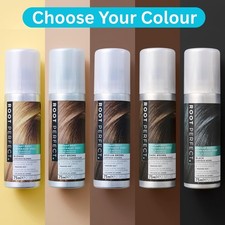 ROOT PERFECT Instant Hair Grey Root Concealer Spray, 75ml, 125ml, All Colours UK