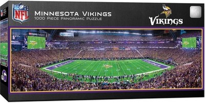 1000 Piece Sports Jigsaw Puzzle NFL Minnesota Vikings Center Panoramic 13''x39''