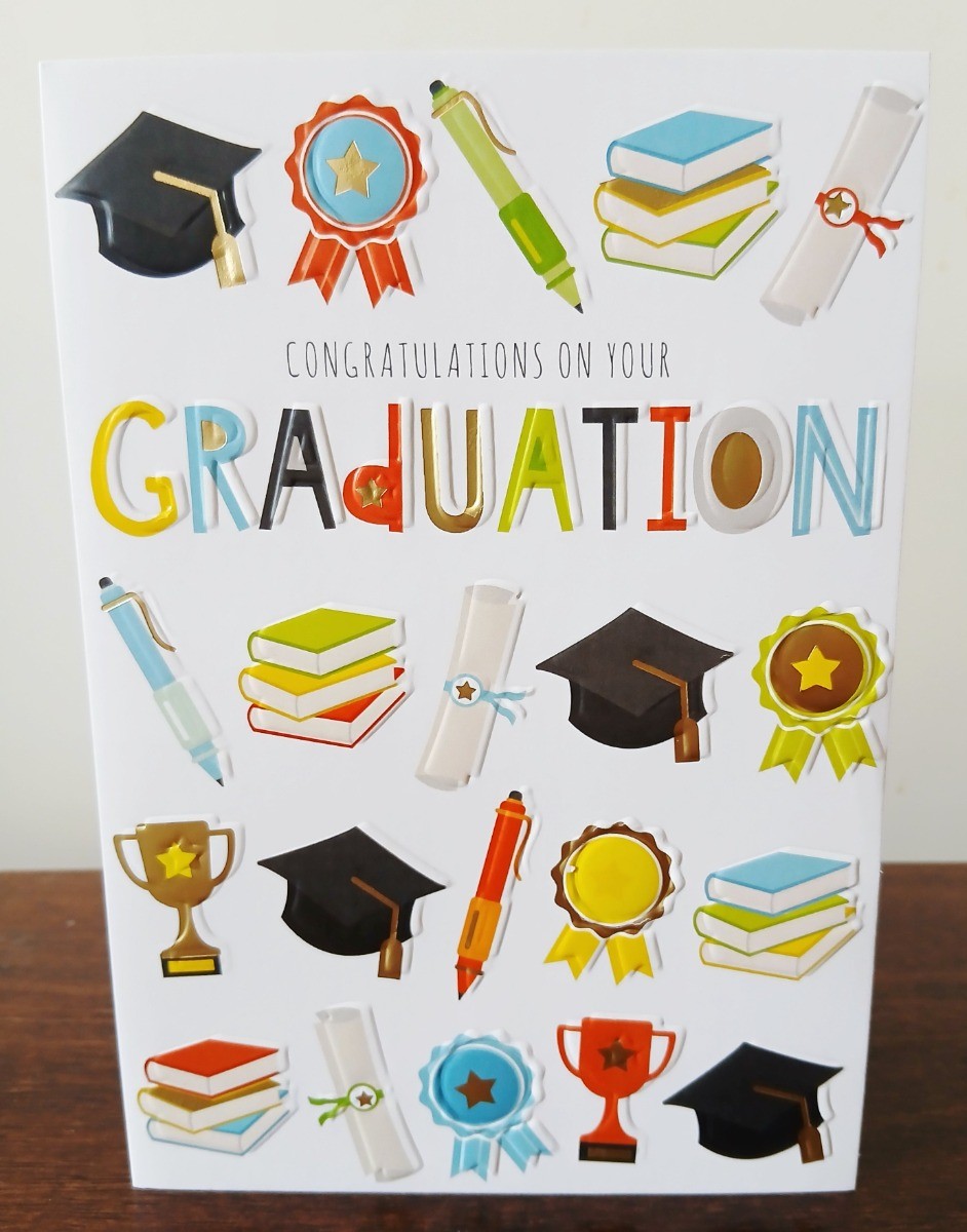 Congratulations On Your Graduation Card. 19x13cm