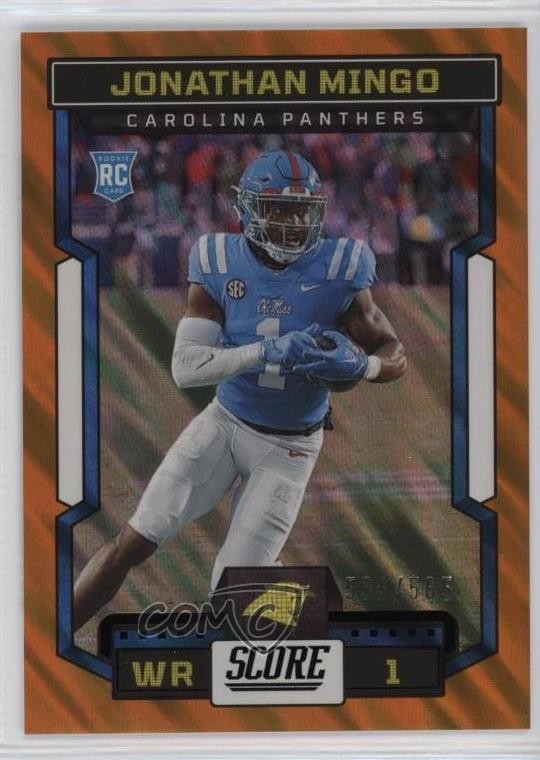 2023 Score Rookies Lava /565 Jonathan Mingo #357 Rookie RC 6o3
