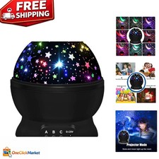 Enchanting 360-Degree Star Projector Night Light for Kids - Color Changing  USB