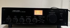 Realistic MPA-95 100W 2-Ch P.A. Amplifier Class AB Black AUX Phono tested 
