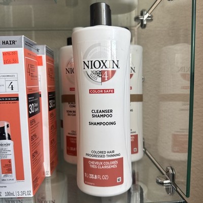Nioxin System 4 Cleanser Shampoo Colored Hair Progressed Thinning 33.8 oz