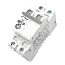 Allen Bradley 1492-CB2-G030 Circuit Breaker, 2-Pole, 3A, 480VAC Max, DIN Rail