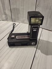 Camera Kodak Tele Instamatic 608 with Vivitar Flash