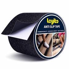 Anti Slip Tape 4in x 16ft Waterproof Non Skid Grip Tape for Stairs Black