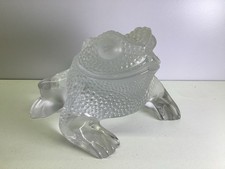 LALIQUE Crystal Gregoire Frog Toad by Marc Lalique 1973