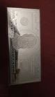 1999 4 Troy ounce .999 fine Silver $50 Bill