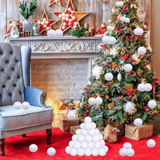 Fake Snowballs 50 Pcs,Snowballs for Kids Indoor,Snow Fight Balls,Soft Artific...