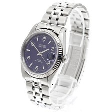 Tudor Prince Date 74034 34mm SS Blue Dial Automatic Date Watch C12417