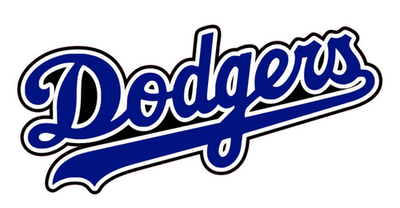 #ad Los Angeles Dodgers Wordmark Logo All Weather Vinyl Sticker Decal MLB $3.84