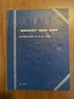 Mercury Head Dime Collection 1916 - 1945. Contains 60 Coins, Comes in Book shown